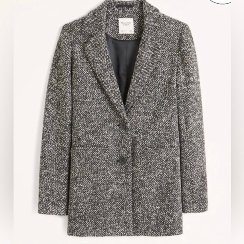 Abercrombie & Fitch Heavyweight Textured Blazer Coat, Size S